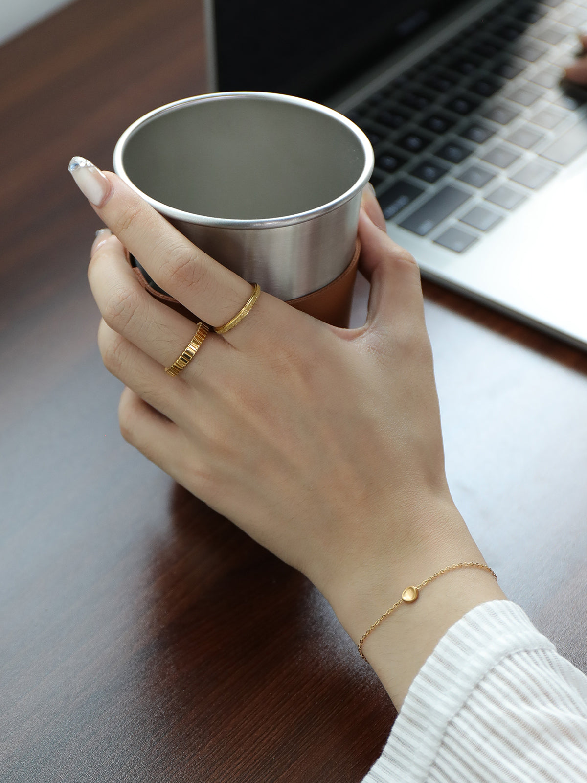 Fluted Dome Band Ring