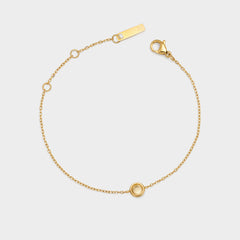 Dainty Matte Disc Bracelet