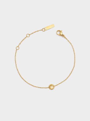 Dainty Matte Disc Bracelet