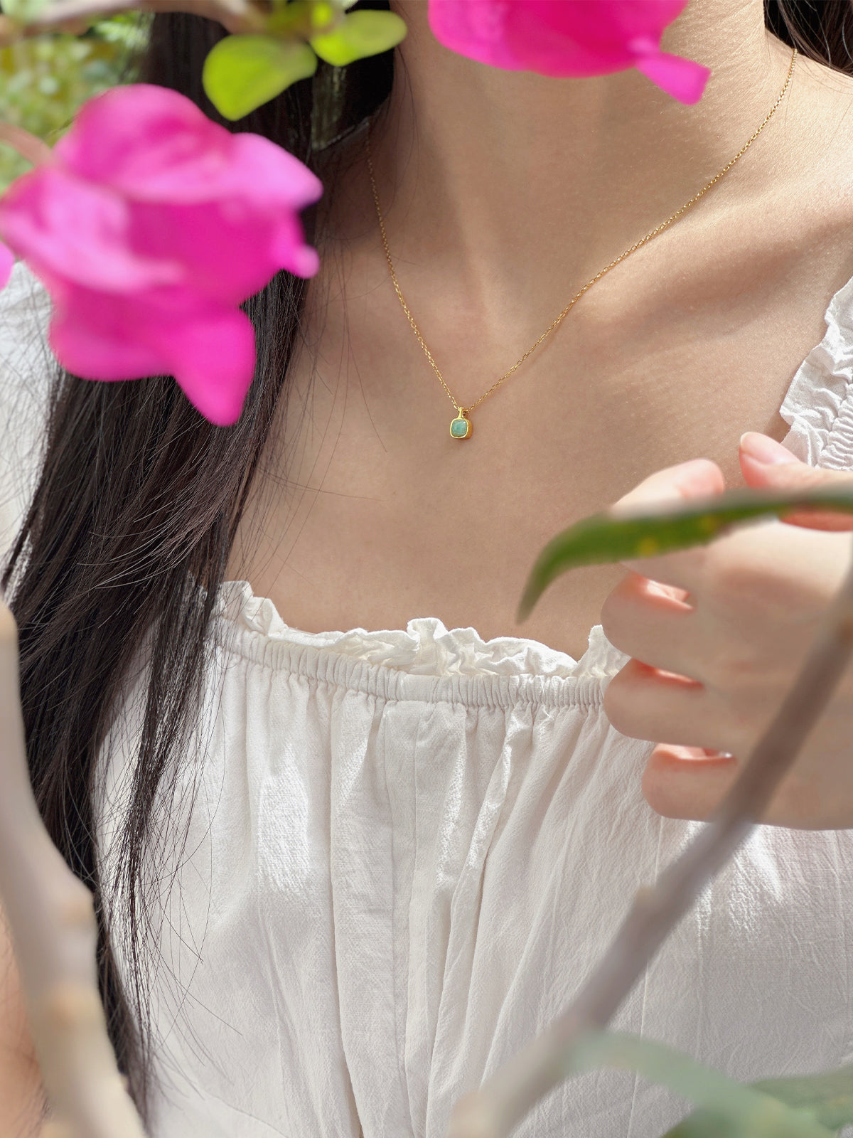 JUDY Girl-Ocean Glow Amazonite Necklace