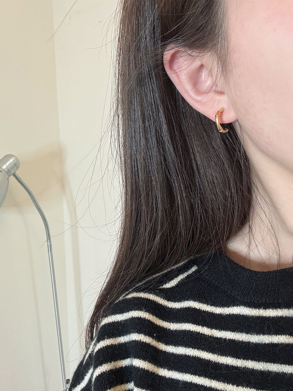 JUDY Girl-Bamboo Arc Earrings