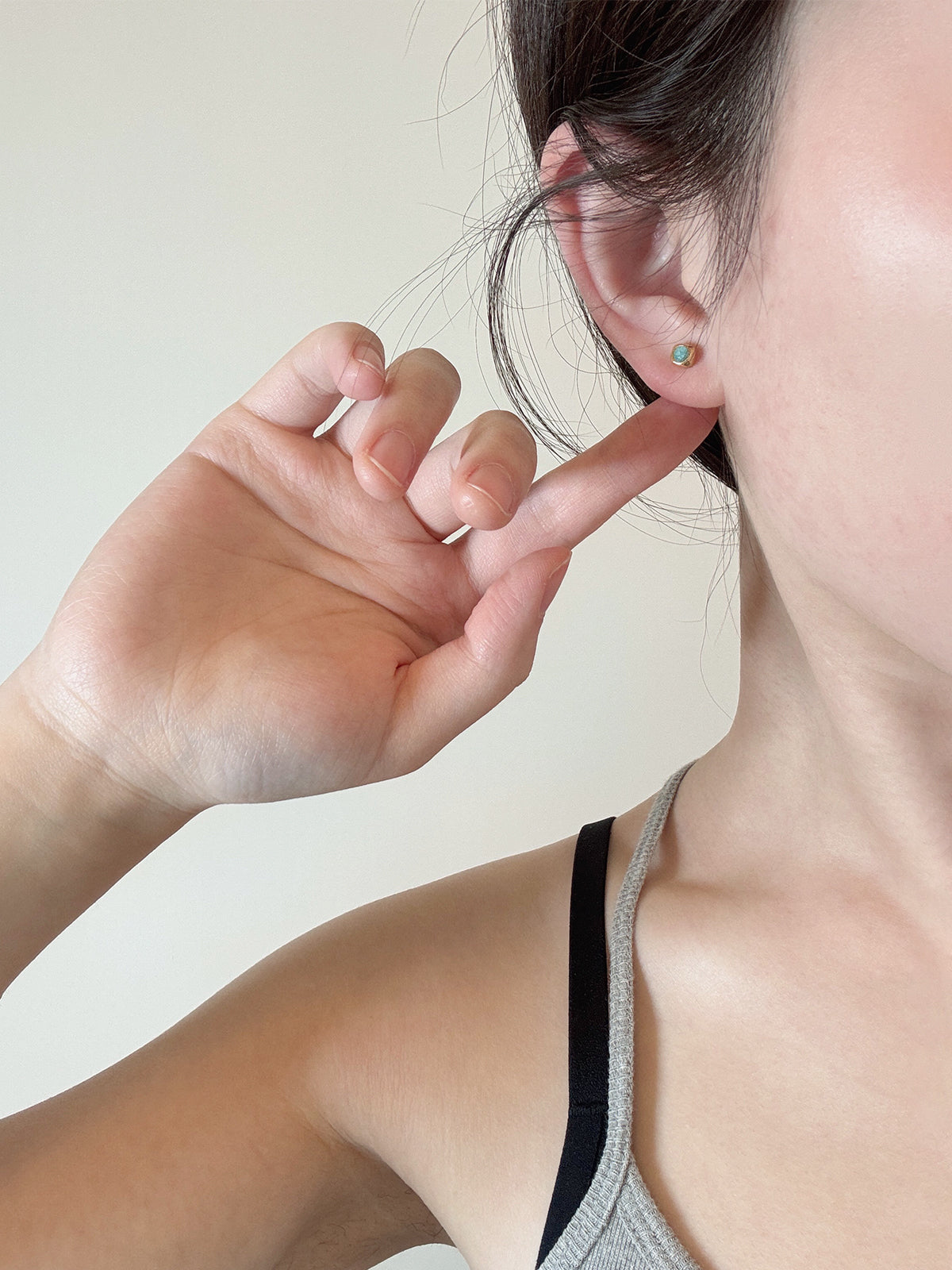 JUDY Girl-Serene Amazonite Studs