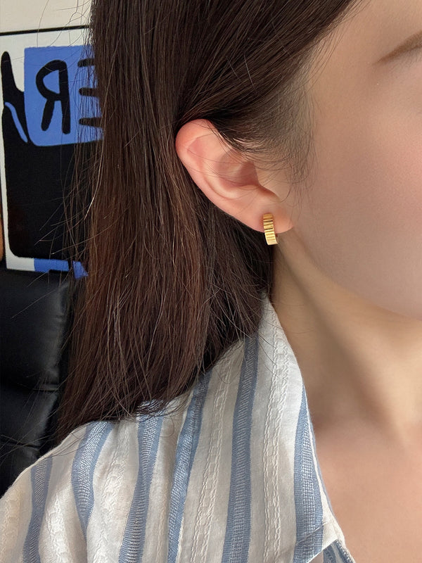 Bold Fluted Hoops