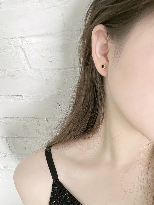 Noir Onyx Stud Earrings