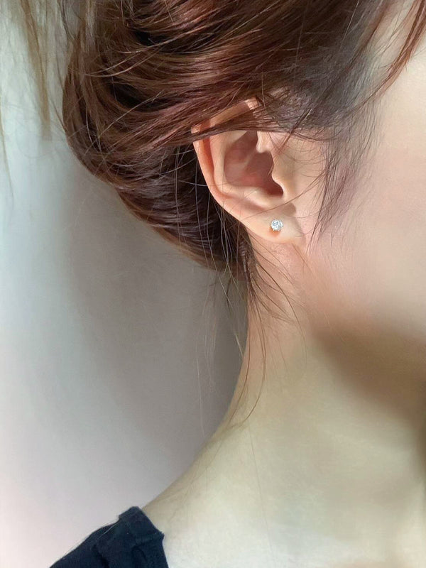 Classic CZ Solitaire Studs